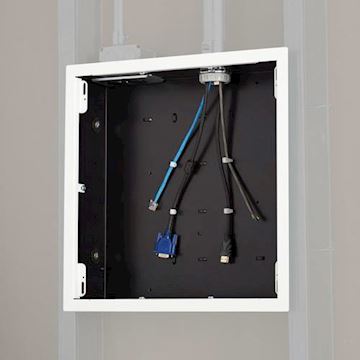 Chief Proximity® Large In-Wall Storage Box with White Flange