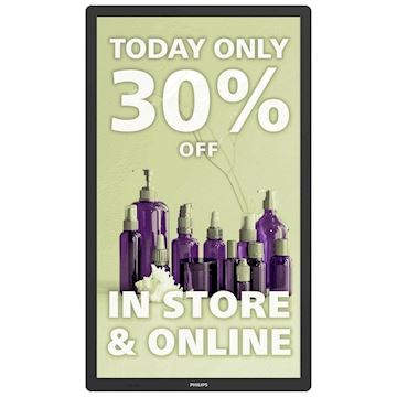 Philips 25,3" I-line, full color E-paper signage display, An