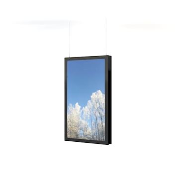 Hi-Nd Window h bright Ceil case 75", w fan, Black