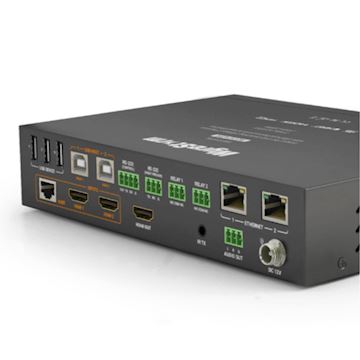 4K HDBaseT Receiver with USB & Local Inputs